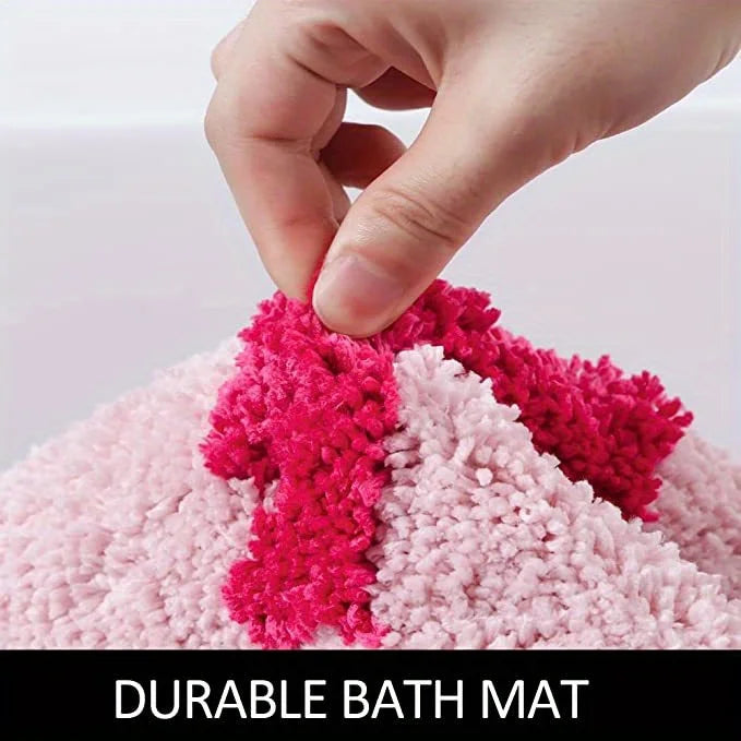 Get Naked Bath Mat Cute Bathroom Rugs Non Slip Microfiber Bath Rugs Funny Bathroom Decor for Apartment Pink Bath Mat for Bathtub