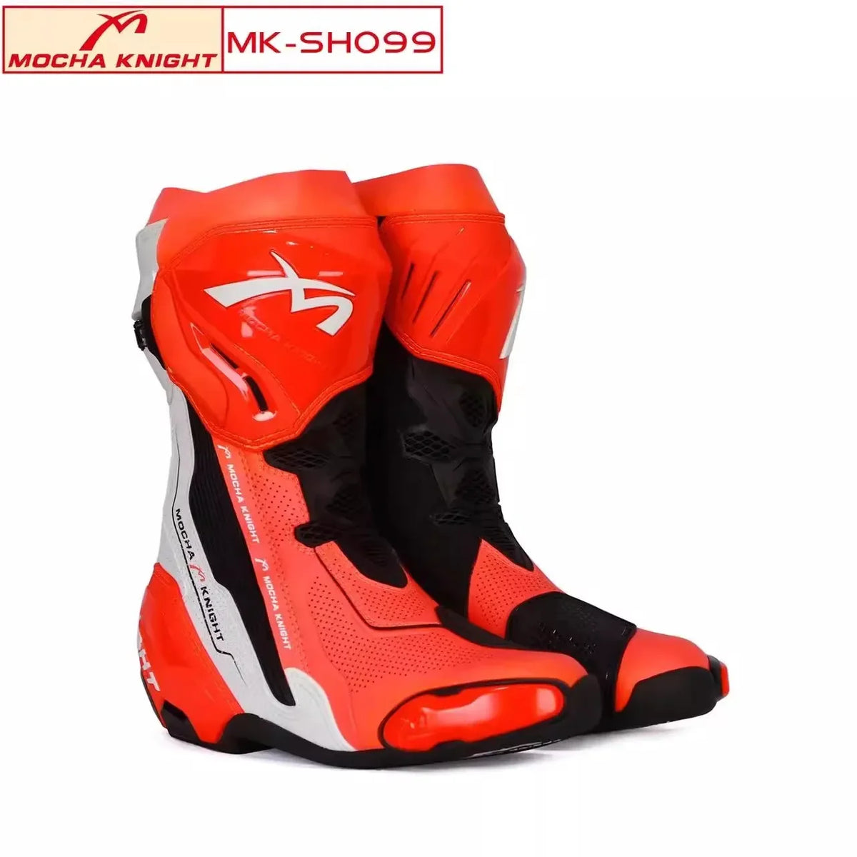Mocha SH099 Motorcycle Track Riding Boots CE Certification Professional Racing Botas Waterproof Boots Double Botas Motocross