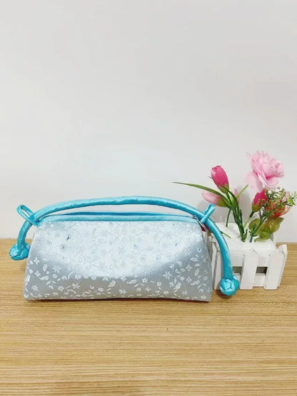 Fashion Luxury Chinese Style Silk Bag Women Handbag Japanese Hand Embroidery Totes Cheongsam Female Cosplay Bags Clutch Purses
