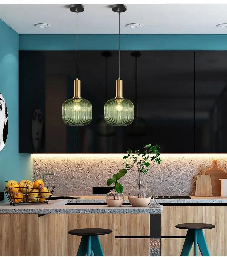 Modern LED Nordic Glass Pendant Lights Fixtures Bedroom Dinning Living Room Light Hanging Lamp Hanglamp Luminaire