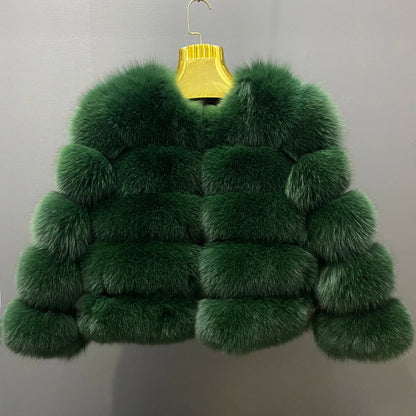 Winter Women's Cold Coat Top Fox Jackets For Women clothing Natural Real fox Fur Jacket Coats For Women Fur Jacket In Promotion