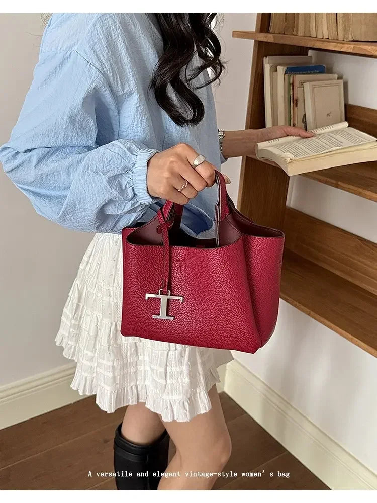 Premium Ladies Tote Bag, Fashionable Leather Crossbody Handbag For Women, Luxury Brand Messenger Bag