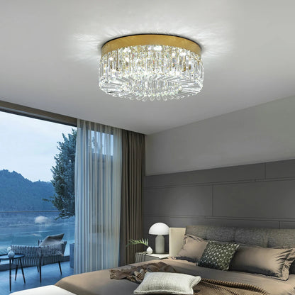 Gold Luxury Crystal Ceiling Lamp Living Room Modern Chandeliers Decoration Led Ceiling Lights Lighting Fixture Diameter 40 50cm