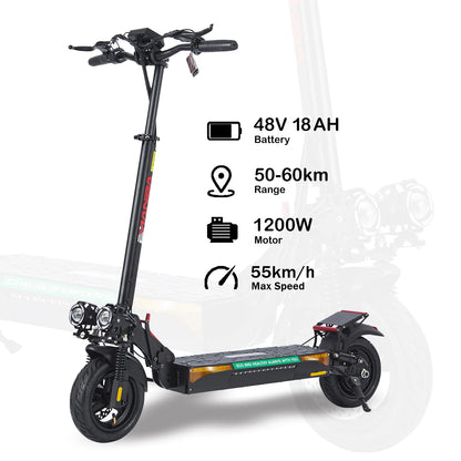 Thrimzol X4 Dual Motor Adult Off-Road Electric Scooter 48V 18AH Battery 60KM Range 150kg Max Load 3-7 Day Delivery