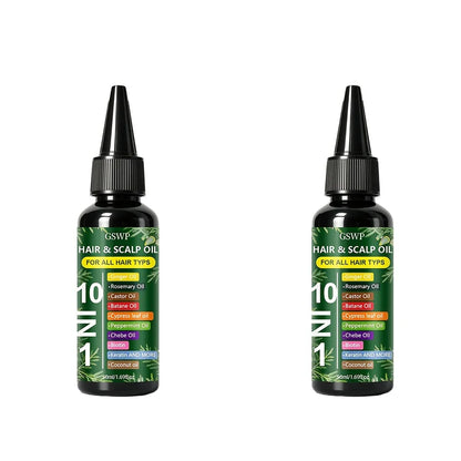 GSWP 10-in-1 Moisturizing Hair Oil: Hydrates and Nourishes to Care for Your Tresses. It Leaves Hair Looking Smooth. 50/100ml