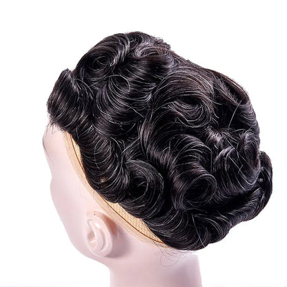 Swiss Lace Front Men Toupee Real Human Hair Wigs Lace PU Men's Capillary Prosthesis Durable Man Wig Natural Human System Toppers