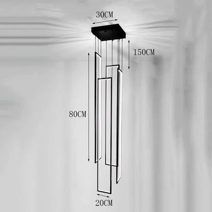 Modern Stair Chandelier Pendant Lights Indoor Lighting Ceiling Lamp Hanging Light Led Chandeliers for Living Room Indoor Lightin