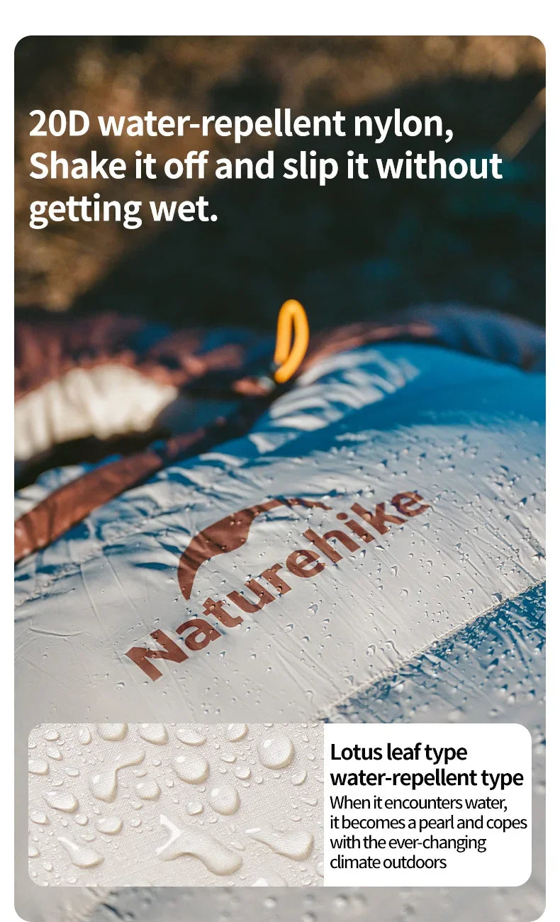Naturehike SnowBird Down Sleeping Bag Ultralight Waterproof Mummy Sleeping Bag Winter Duck Down Sleeping Bag SP400 SP700 SP1000