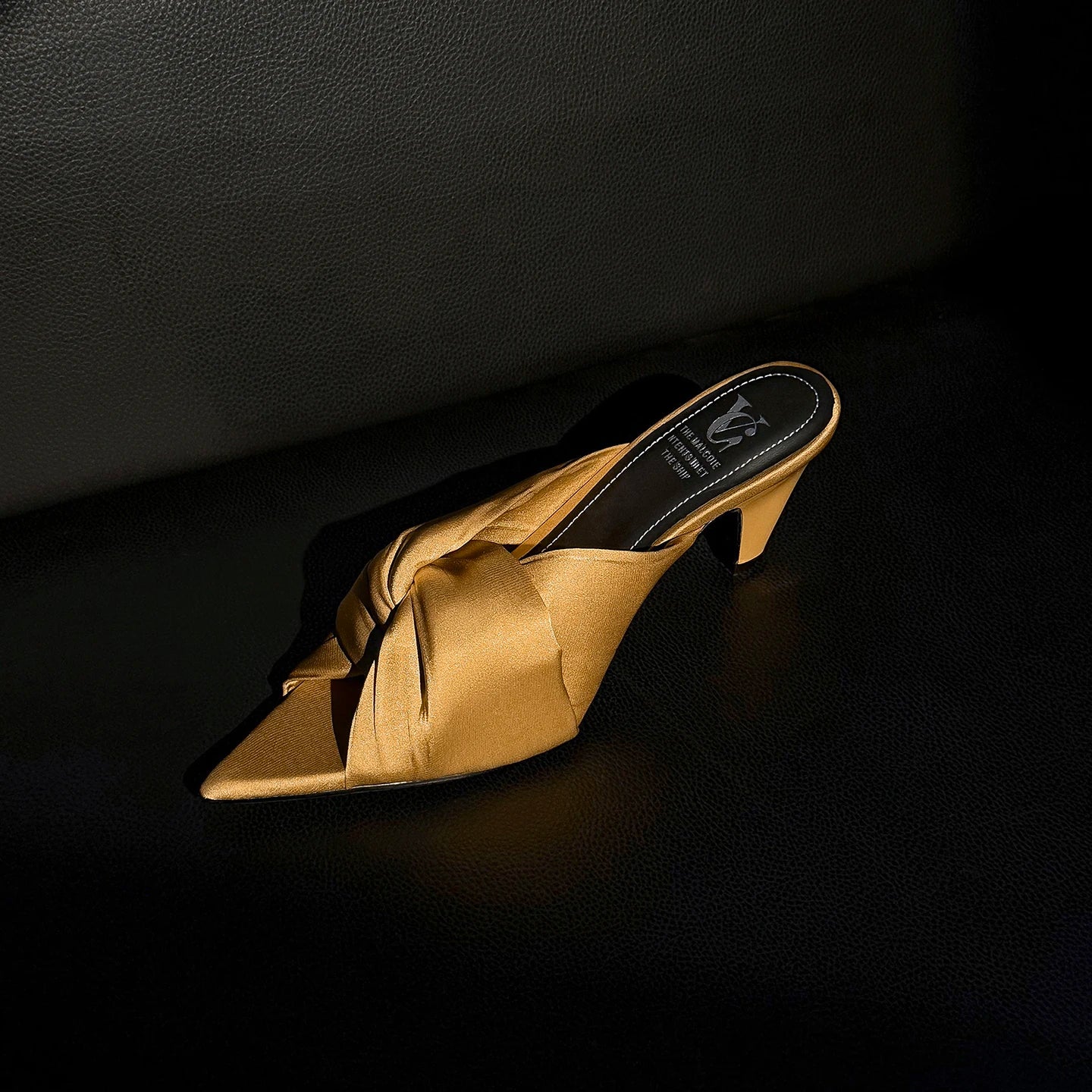 Women's Summer Sandals Luxury Satin Elegant Lady Pumps And Heels Peep Toe Dresss Party Wedding Shoes Pleated Sandal