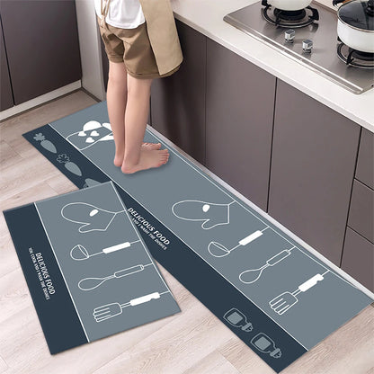 Japanese‑Style Diatomite Kitchen Runner Floor Mat Water & Oil Absorbent Non‑Slip Household Foot Mat for Kitchen Door Entrance