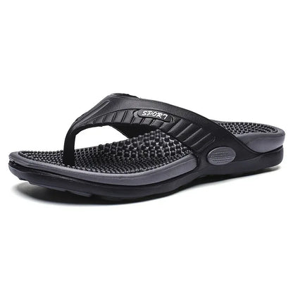 Massage Flip Flops for Men Summer Breathable Beach Shoes Sandals Men Luxury Flip Flops Breathable Plus Plus Size Men Slippers 46