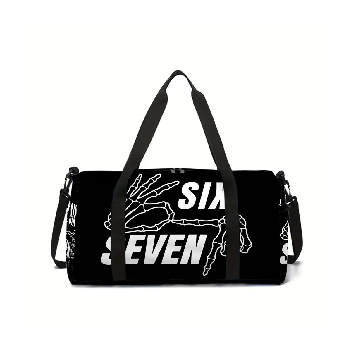 Classic Popular Funny Novelty 67 six seven 3D Printed Travel Bags Barrel Shape Crossbody Bag Outdoor Sports Bags Gym Yoga Bag