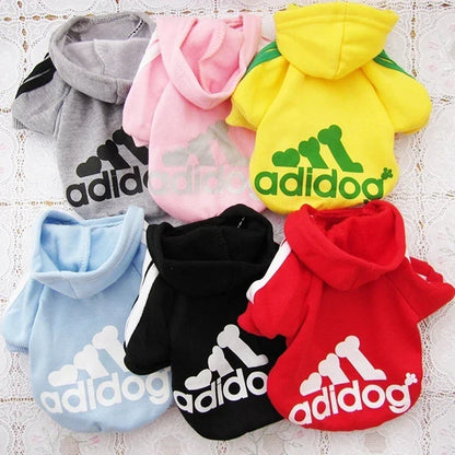 Winter Dog Clothes Adidog Sport Hoodies Sweatshirts Warm Coat Clothing for Small Medium Large Dogs Big Dogs Cat Pets Puppy Outfi