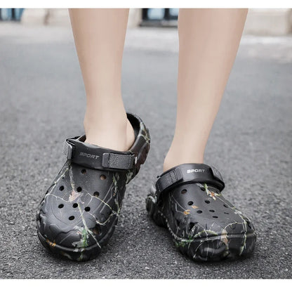 Men Slippers Summer Sandals EVA Platform Garden Shoes Unisex Flat Shoes Women Bedroom Slides High Quality Lightweight Beach