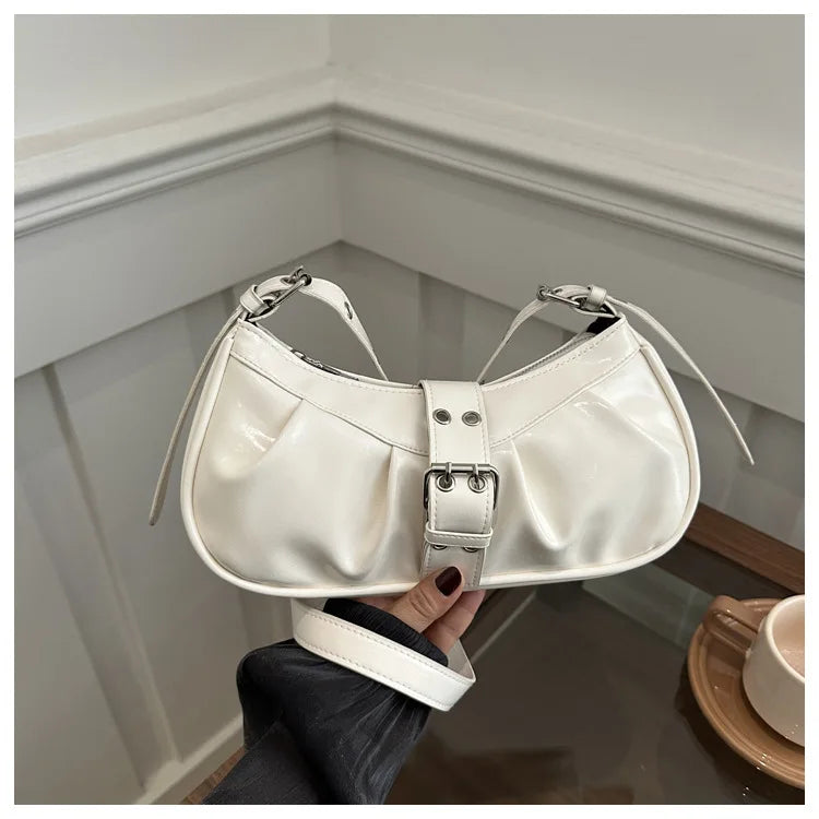 England Style Bags For Women Luxury Designer Handbags And Purses New In Polyester Vintage Rivet Small Underarm Shoulder Bag