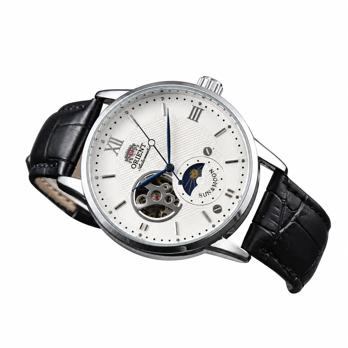 Full-Featured Ultra-Thin Automatic Sports Watch with Skeleton Dial and World Time O Series S1
