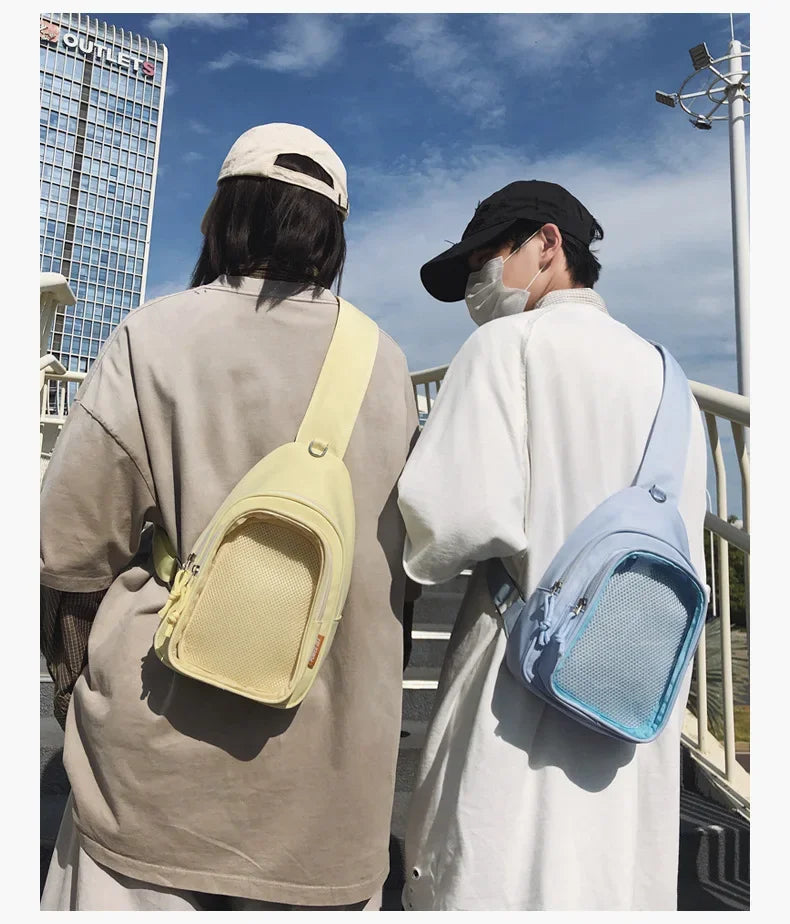 Kawaii Japanese Itabag Girls Soft Nylon Backpack Crossbody Bags 10CM Doll Women With Display Plate Cross Body Sling Pouch 2025
