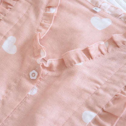 Pure cotton gauze Thin Japanese kimono Nursing pajamas Pregnant women's home clothing