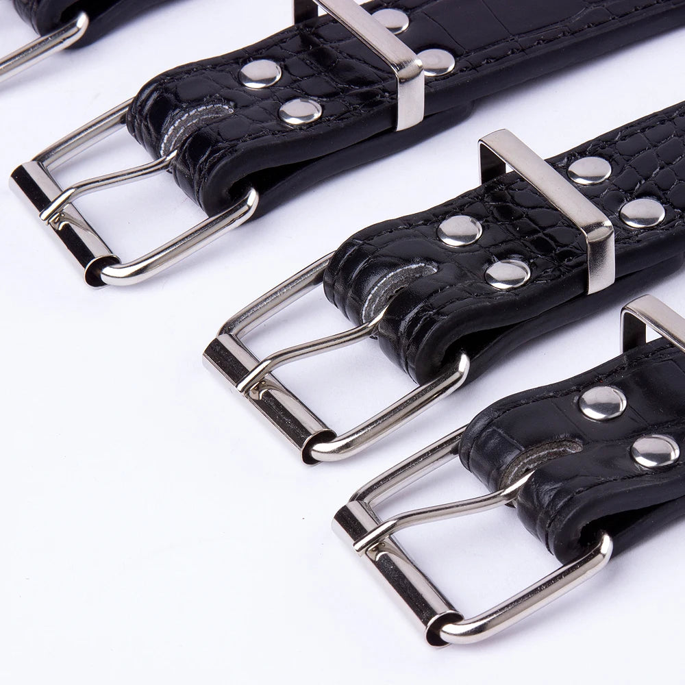 Width 2 Inch Anti-bite Spiked Dog Collars Adjustable PU Leather Necklace Heavy Duty Sharp Rivets Pet Collar Outdoor Dog Walking