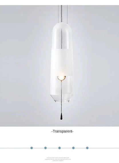 Restaurant Chandelier Lights Bedroom Bedside Living Dining Room Pendant Lamps Glass Decoration Nordic Hanging Kitchen Lighting