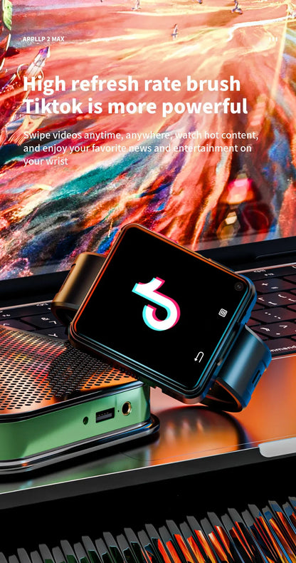 New LOKMAT APPLLP 2 MAX 4G Smart Watch Men 2.64 Inch Large Screen 4GB 64GB Google Play Game Waterproof Android 11.0 Smartwatch