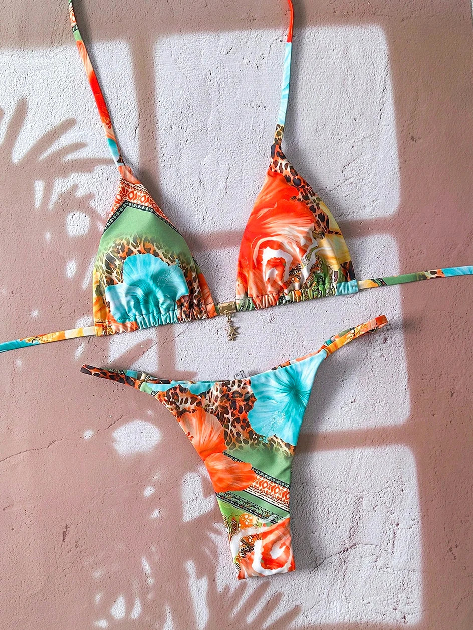Sexy Leopard Push Up Bikinis Two Piece Bathing Suits 2026 Micro Bikini Sets Women Swimsuit Beach Wear Thong Swimwear for Female