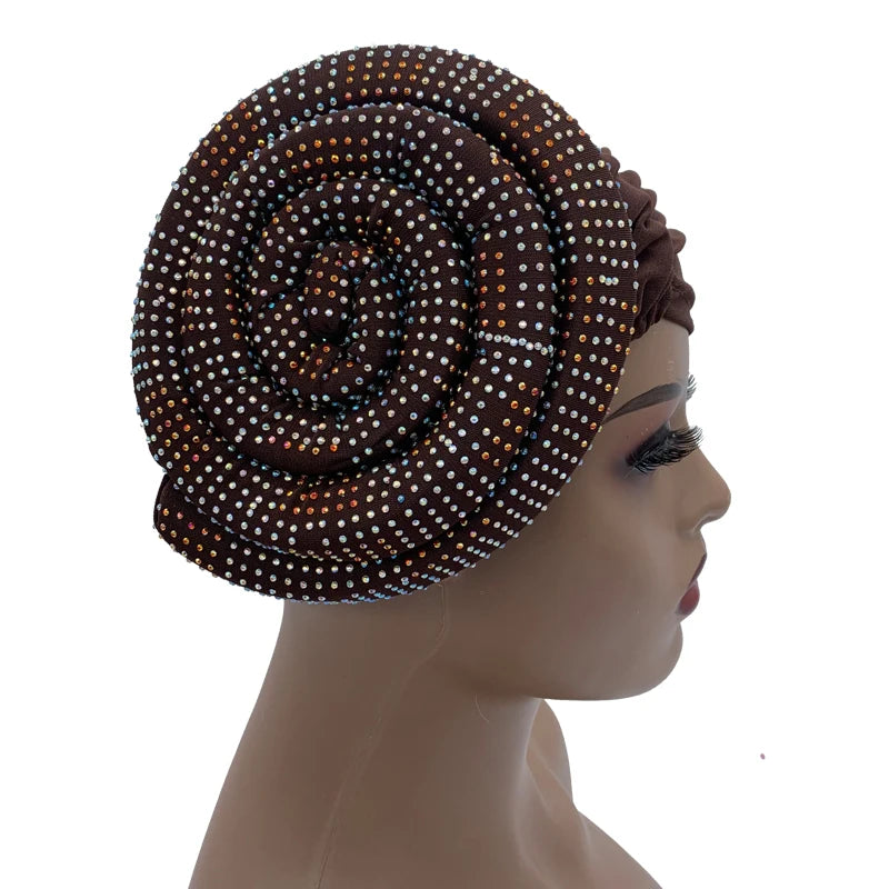 Summer Breathable Turban Cap for Women Muslim Under Scarf Cap African Lady Head Wraps Bonnet