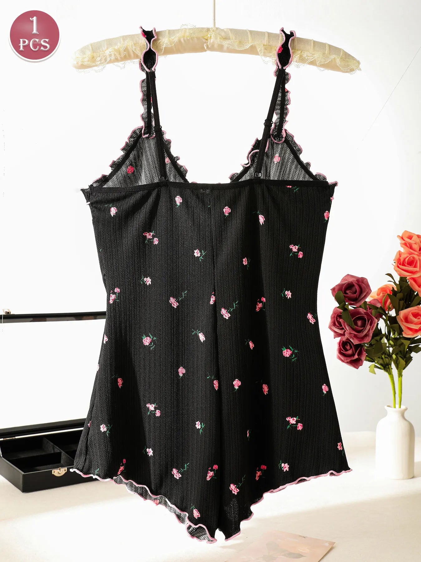 Women's One-Piece Sleeveless Pajama Jumpsuit, Suitable for Sleeping and Casual Wear, Women's Loungewear