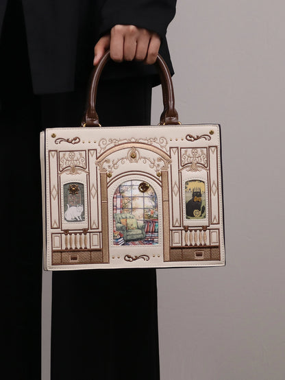 2026 Light Luxury Niche Design Fashion New Cat Bag Light Luxury Heavy Industry Craft Embroidery Thread Small Square B