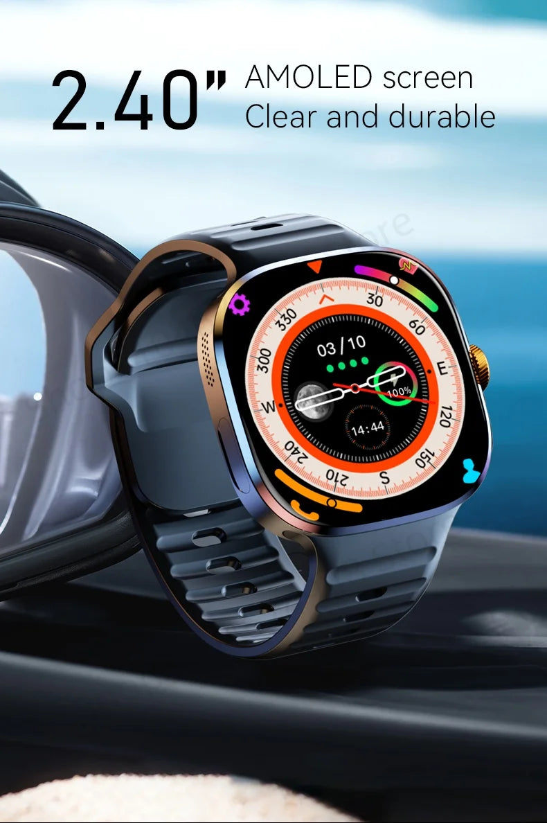 New 5G Smartwatch 2.4inch larger Amoled Screen Smart Watch With 190° Rotary Camera GPS 2100mAH Battery 720*720 HD Resolution