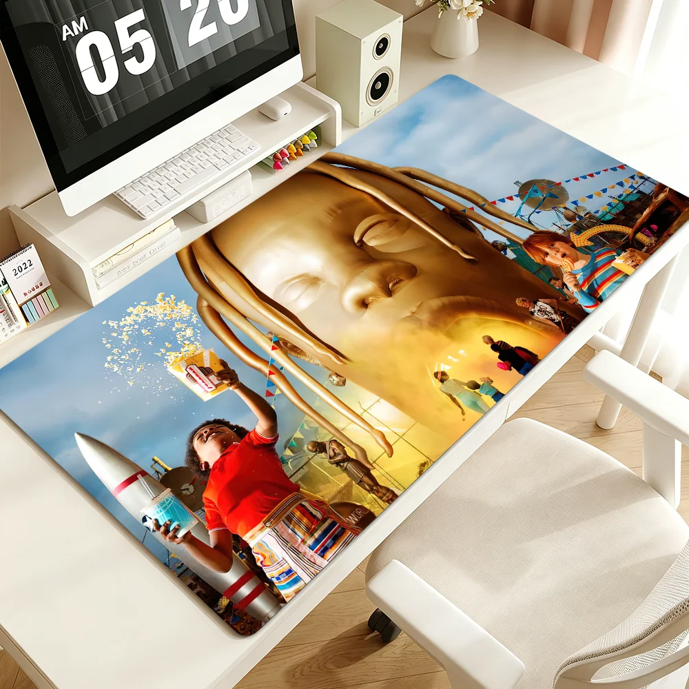 T-Travis Rapper Scott Utopla Mouse Pad Non-slip Thickened MousePad Student Cushion Large Writing Gaming Lockedge Office
