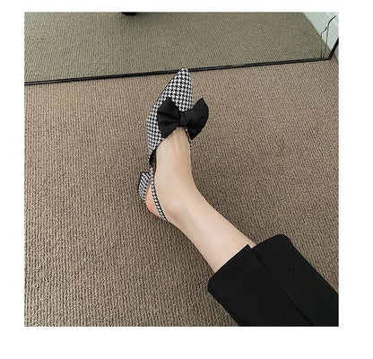 maogu Bow Polka Dot Pointed Toe Stiletto Sandals Luxury Sandals Women Designers Elegant Party Sandal 2023 Fashion Women Shoes 39