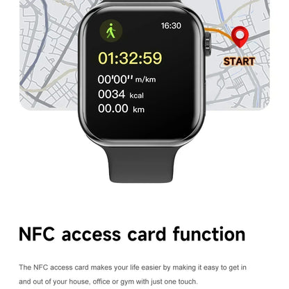 2026 Series 10 Watch 10 GPS Smart Watch Memory Music Video Bluetooth Call Heart Rate Waterproof NFC Smartwatch For Apple Android