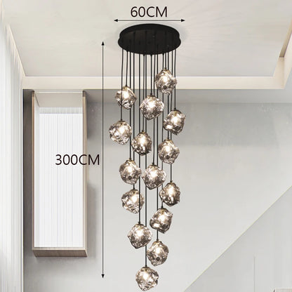 Modern home decor led lights pendant light lamps forstaircase Chandeliers for living room hanging light indoor lighting
