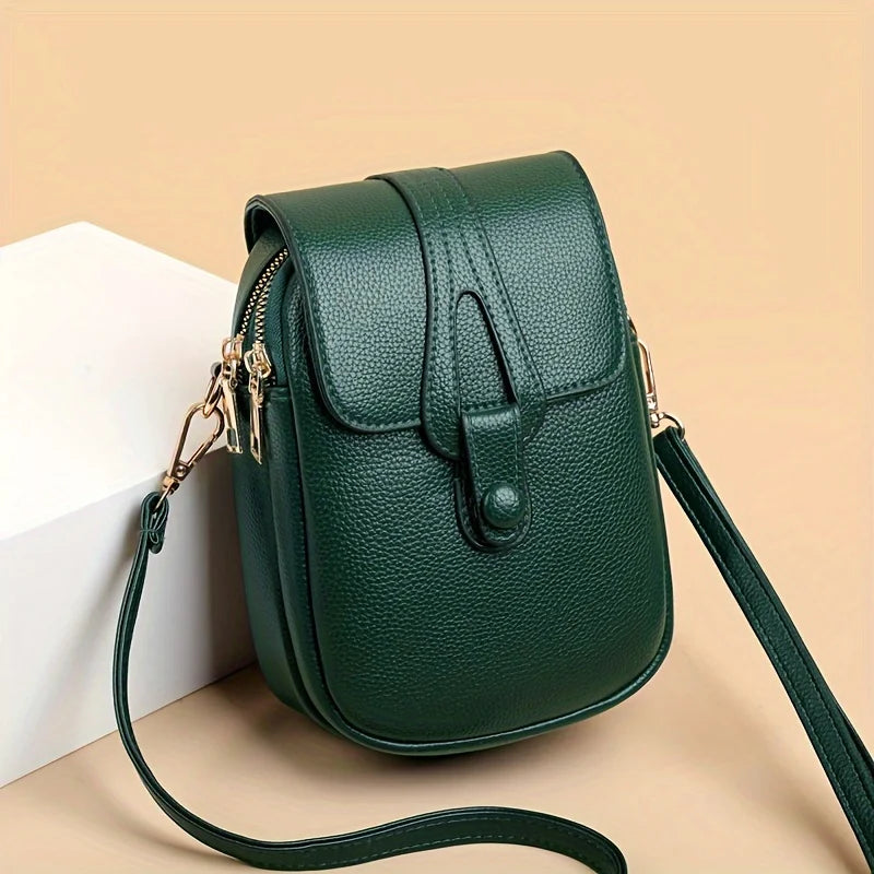 Stylish Flip Open Pu leather Crossbody Bags for Women Versatile Shoulder Purses Phone Pouch Pocket