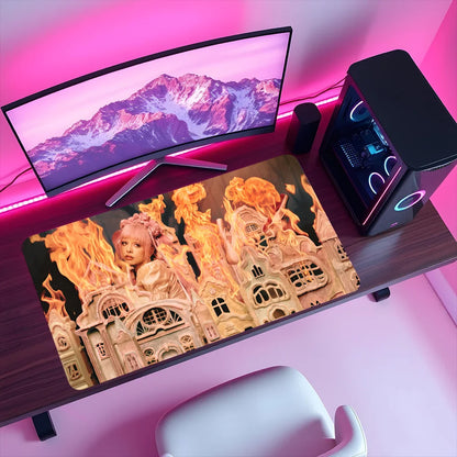 Mouse Pad Singer Melanie Hades Gaming Office Desk M-Martinez Pads Large For Computer Non-slip Lockedge MousePad