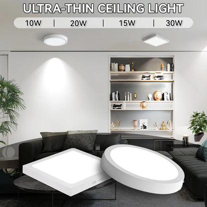 Modern Led Ceiling Lamps 15/20/30W Ceiling Panel Fixtures AC 110V-220V For Room Living Bedroom Kitchen Home Decor Panel Lights
