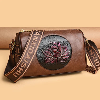 Shoulder Bag Casual Women Handbag Soft Leather Shoulder Crossbody Bags for Women New Fashion Print Ladies Messenger Tote Bag