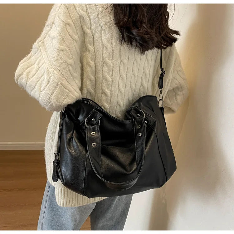 Female Hobo Handbag Large Capacity Shoulder Bags Big Stylsih Tote Bag Ladies Soft Leather Hobos Messenger Bags Women Сумочки