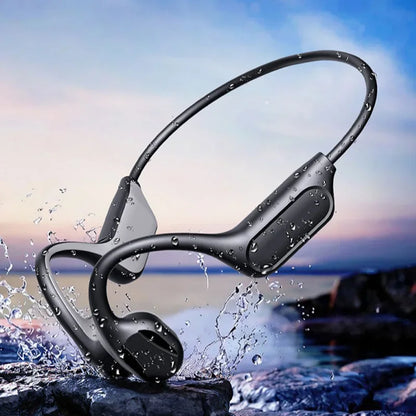 NEW IPX8 Sports Bone Conduction Bluetooth Earphones HiFi Sound Bluetooth 6.0 Wireless Headest with Mic for Swimming Running