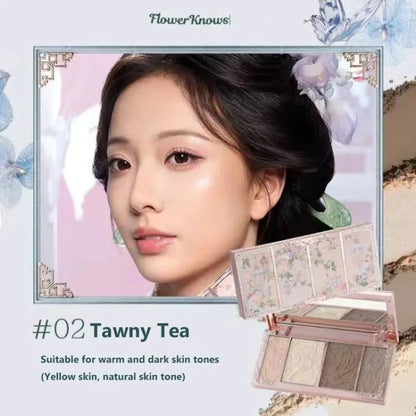 Flowerknows Butterfly Cloud Collar Collection Gift Set Makeup Kit Blush Lipstick Eyeshadow Palette All In One Box For Women