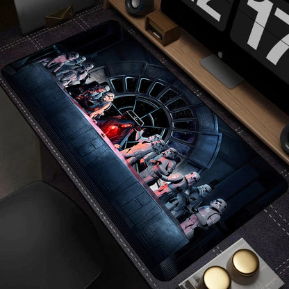PC Gaming Non-slip Mouse Pad 400x900mm Lock Edge Keyboard Mouse Mat Large Gamer Rubber Antislip Base Desk Mat Star Wars Mousepad