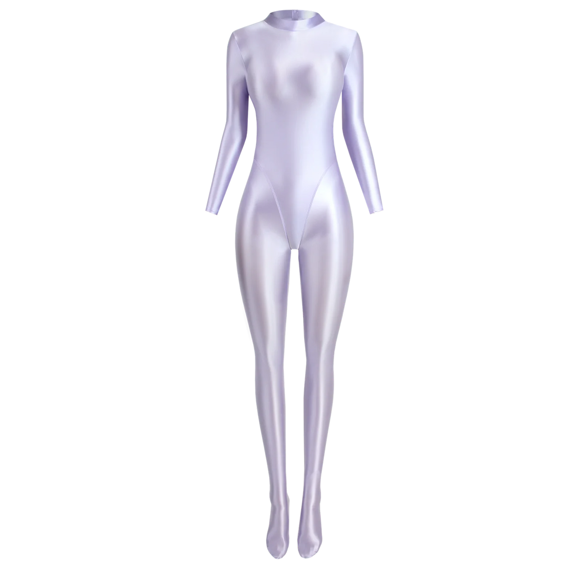 MJINM Spandex Catsuit Women Full Body Shiny Glossy Bodysuits Tight-Fitting Yoga Sport Tights Catsuit Jumpsuits Zentai