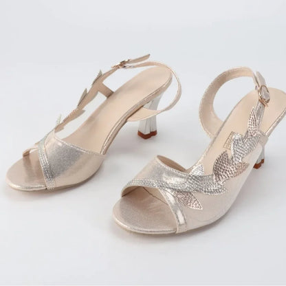 Women's Fashion Crystal High Heels Sandals Summer Peep Toe Buckle Strap High Heels Dress Shoes Party Wedding Shoes Luxury Pumps