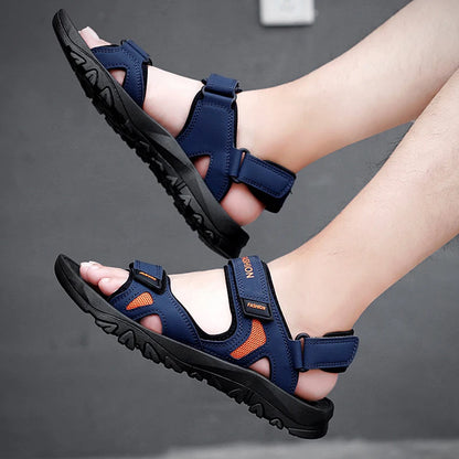 Plus-Size Men'S Sandals, New Summer Styles, Casual Shoes, Beach Shoes, Slippers, Open-Toe, Cool, Flat, Sporty Sandals
