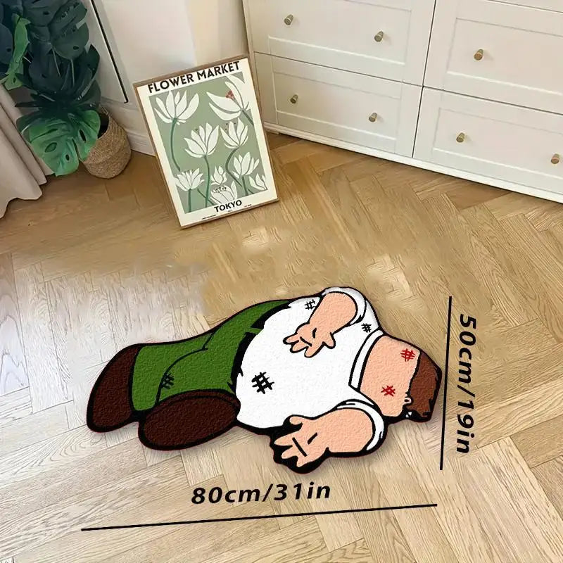 VIKAMA Soft Shaped Rugs Cartoon-themed Fun Floor Mats Doormat Welcome Mat Rug For Bedroom Carpet For Live Room Home Decor