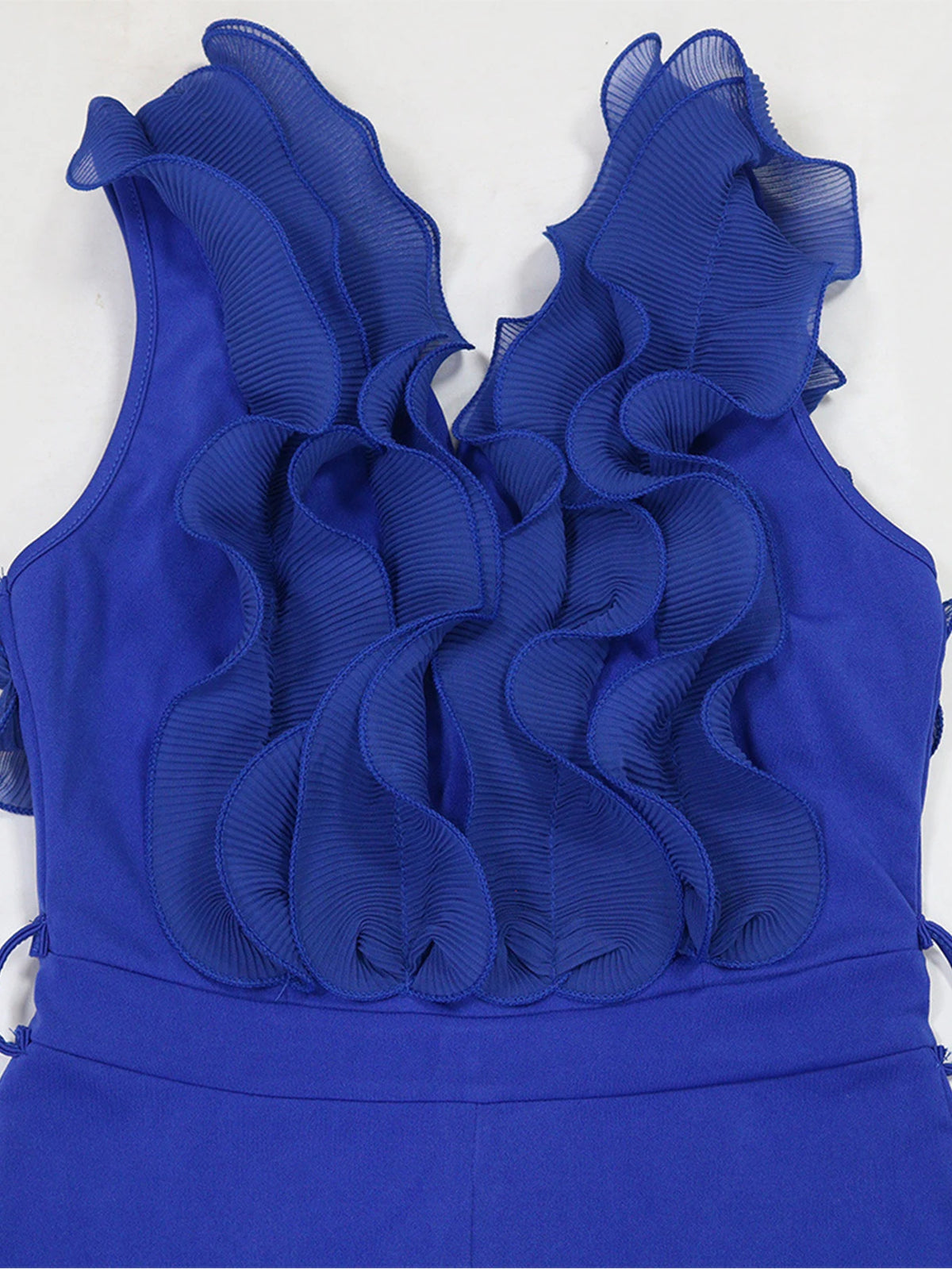 Sexy Backless Ruffles Jumpsuit Women Summer Fashion Romper Jumpsuit Woman One Pieces Streetwear Elegant Birthday Party Jumpsuits