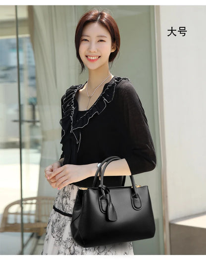 Genuine Leather Large Capacity 3 Layers Women Totes Designer Ladies Shoulder Crossbody Bags Fashion Female Handbags Sac A Main
