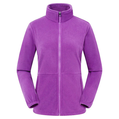 Winter Women's Wool Jacket Stand Collar Warm Breathable Cold Resistant Casual Comfortable Outdoor Travel Hiking Clothing