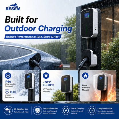 Mode 3 22KW 3 Phase EV Charger Level 2 Electric Car Charging Station